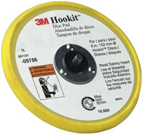 3M 5756 HooKit Low Profile Disc Pad, 6"