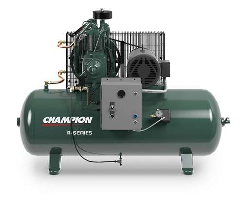 Champion HR15F-8 15 HP 80gal Horizontal Tank Simplex Air Compressor