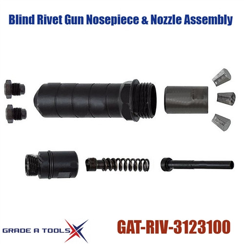 Rivet Gun Nose Piece & Nozzle Assembly 508/50R