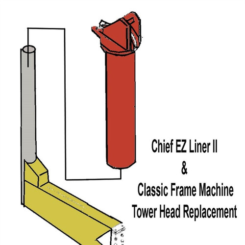 Chief EZ Liner II Frame Machine Tower Head use with 3/8 Tower chain A2