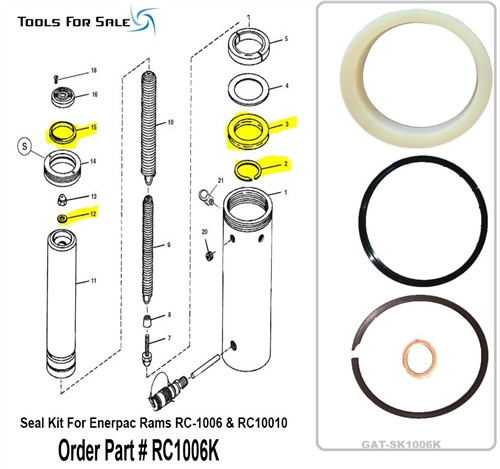 Hydraulic Seal kit For Enerpac Rams RC1006K
