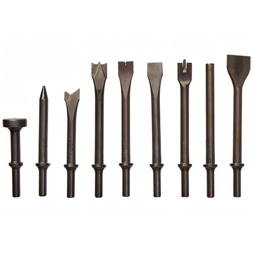 ATD Tools 5730 9 Piece All Purpose Chisel Set - side by side view.
