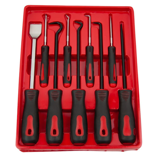 ATD Tools 8424 9-Pc Scraper, Hook & Pick Set.
