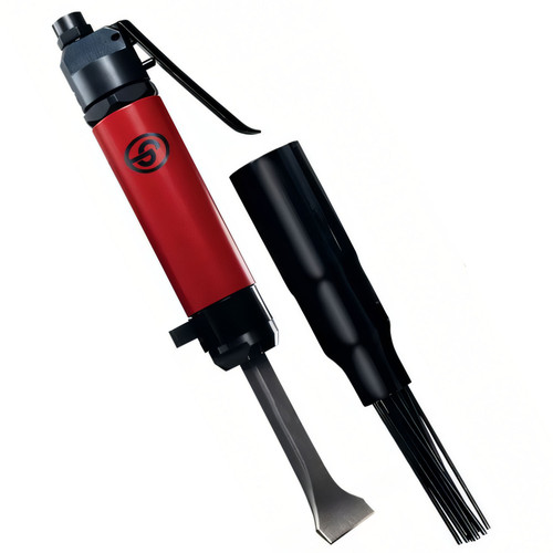 Chicago Pneumatic 7120 Needle-Scaler Chisel is a versatile 2-in-1 tool design.
