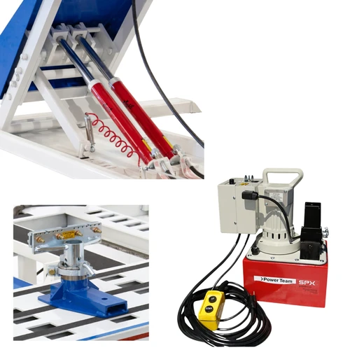 22' American Freedom GT Frame Machine 4 Tower 9014234 – hydraulic pump and anchoring stands.