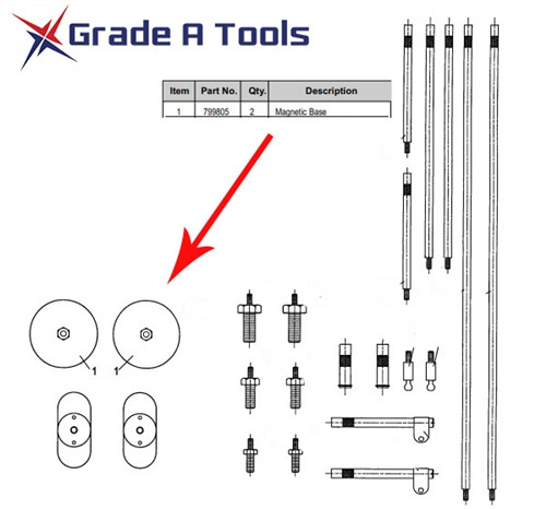 Chief Vertical Surface Attachment - Magnetic Base - Used 799805 Chief Vertical Surface Attachment - Magnetic Base - Used 799805