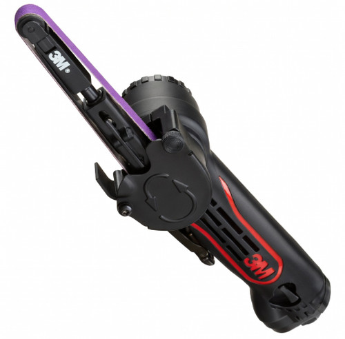 3M 33575 .6 HP File Belt Sander – professional-grade pneumatic narrow-belt sander.