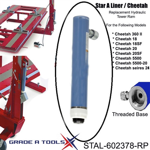 Star A Liner Hydraulic Tower Ram 10" Stroke 10 Ton
