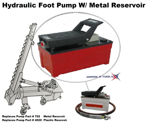 Hydraulic Foot Pump - Replaces Car O Liner Foot Pump