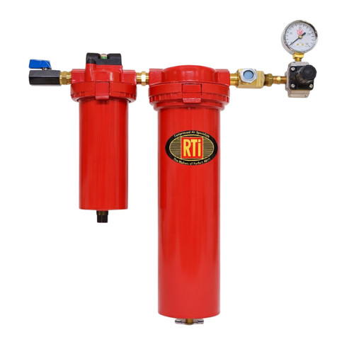 Reading Technologies Inc EH4000 Eliminator II 1/2" Regulator and Gauge Assembly is a compact desiccant air dryer designed for auto body shops.