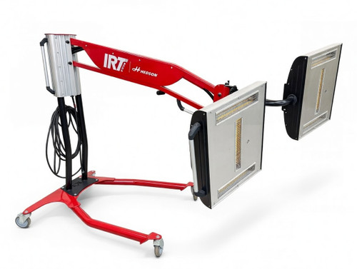 IRT-3-2PcD mobile infrared curing lamp with 2 cassettes and 6 kW total power - with a PcD computerized control.