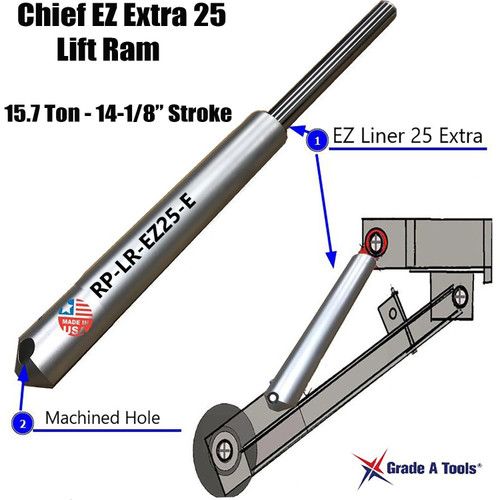 Replacement Chief EZ Extra 25 Frame Machine Lift Ram B