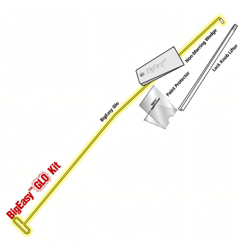 Steck 32950 Big Easy Glo Kit is a professional 4-piece lockout set with glow-in-the-dark yellow coating.