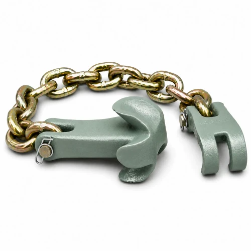Genuine Mo-Clamp 4154 Hole Plug & Single Claw with 18 inches of 3/8-inch pulling chain.