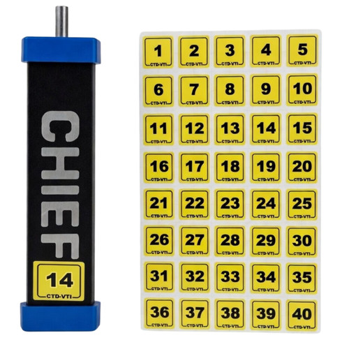 Chief Velocity Target Identifier Kit is a simple, smart, and effective solution for labeling targets.