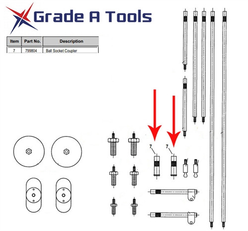 Chief Vertical Surface Attachment - Ball Socket Coupler - Used 799804 Chief Vertical Surface Attachment - Ball Socket Coupler - Used 799804