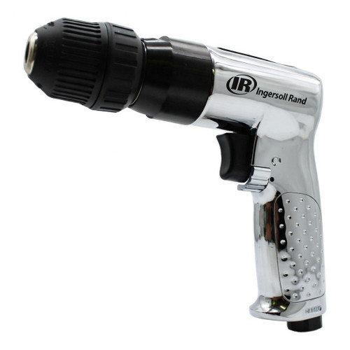 Ingersoll Rand 3/8" heavy-duty reversible air drill with keyless chuck - 3/8.