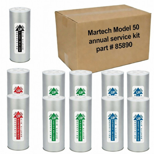 Martech 85890 Best Buy Filter Package is an economical annual replacement kit for the Model 50 Quality Air Breathing System.