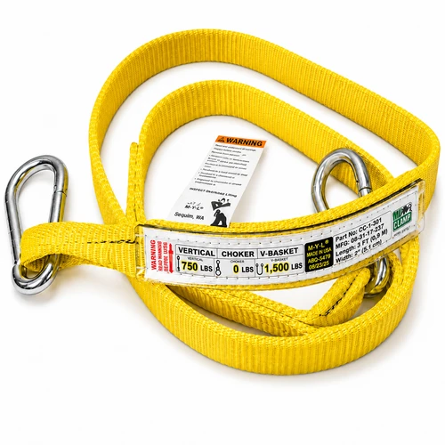 Genuine Mo-Clamp 6307 safety sling designed to secure chains and clamps during structural repairs.