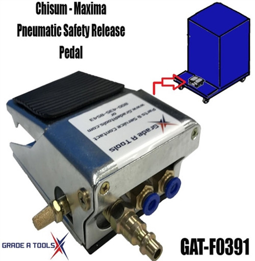 Maxima & Chisum frame machine Pneumatic- Air Safety lock Release Pedal Q2 Maxima & Chisum frame machine Pneumatic- Air Safety lock Release Pedal Q2