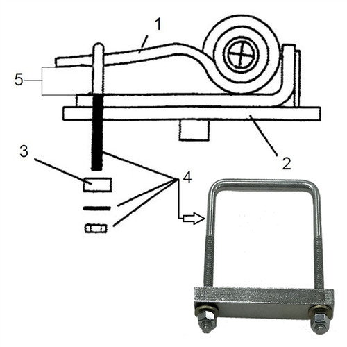 Replacement Chief Fast Anchoring U-Bolt with Strap - PKG 2 Replacement Chief Fast Anchoring U-Bolt with Strap - PKG 2