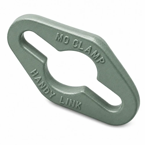 Mo-Clamp 1100 Handy Link 5-ton chain shortener for 3/8-inch frame pulling chain.