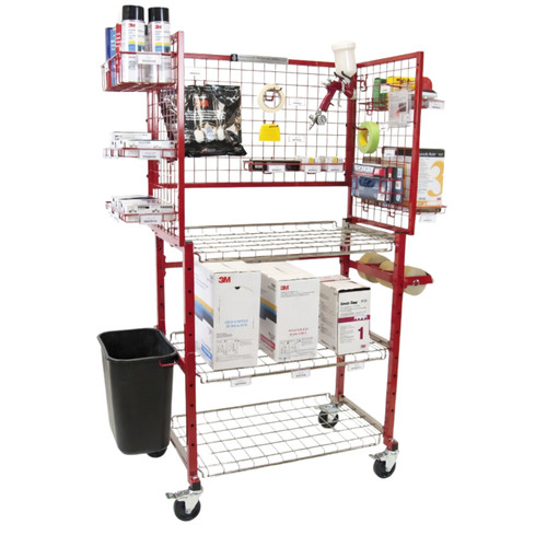 Innovative I-MCAC Mobile Adhesive Materials Supply Cart.
