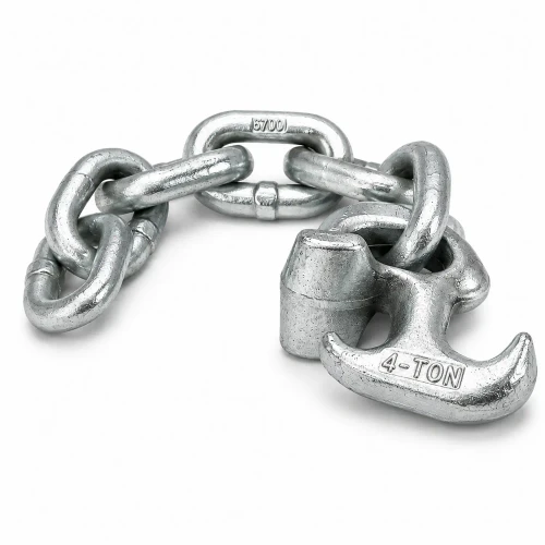 Mo-Clamp 6305 GM R Hook with 5/16-inch chain and 4-ton pulling capacity.