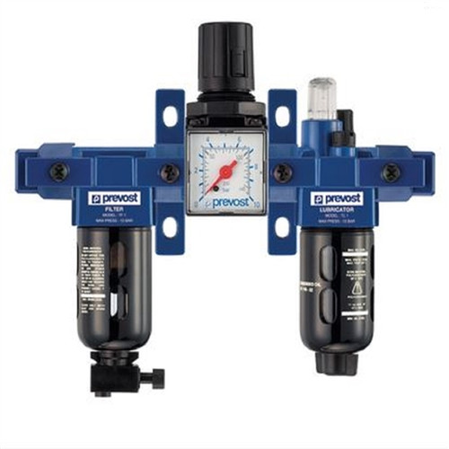 Prevost TT SM201 Filter Regulator Lubricator 3 Pc. Set 1/4" FNPT Prevost TT SM201 Filter Regulator Lubricator 3 Pc. Set 1/4" FNPT