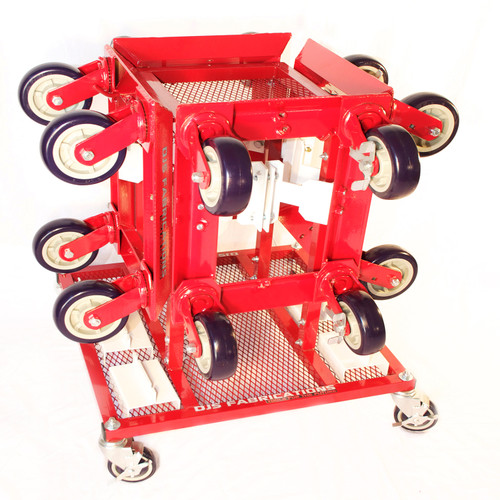 Set of 4 Wheel DJS manufacturing mobile dolly with mobile cart , works with trucks, cars, sedan, jeep and Hobby,  DJS-00115-4, A1