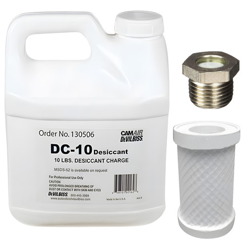 DeVilbiss 130508 TUK10 Tune-Up Kit is the complete service package for CT30 desiccant dryers and TS10 air systems.