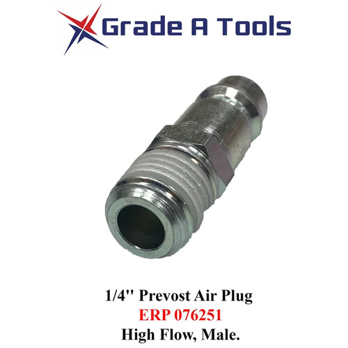 Prevost ERP076251 1/4'' High Flow Male Plug M-Style
