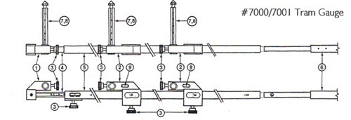 Mo-Clamp 850019 Thumb Screw for 7000/7001/7050 Trams