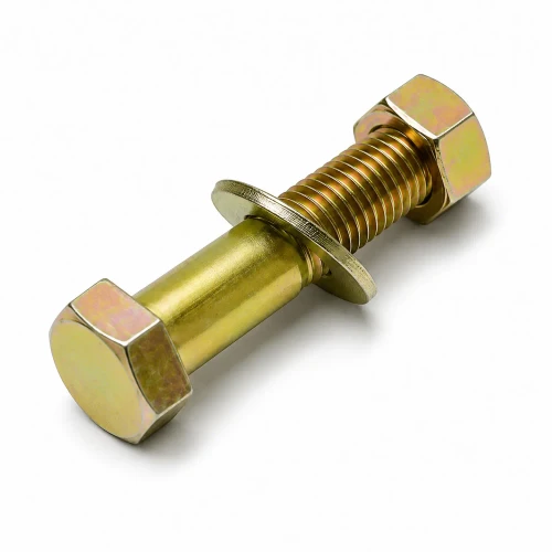Close-up of the Mo-Clamp 5350 5/8-inch x 3-inch Bolt, Nut & washer.
