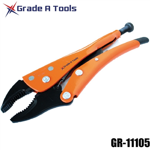Grip-On GR11105 5" Curved Jaw Locking Pliers-1-1/8" Capacity