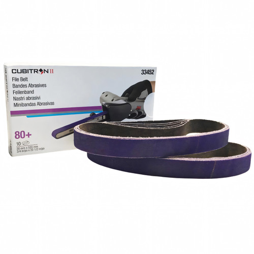 3M 33445 Belt Sanding Paper - 10pack of 1/2" x 18" 60+ Grade Cubitron II.