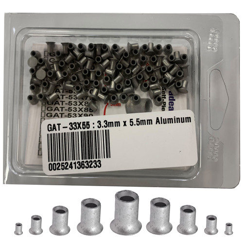 3.3mm x 5.5mm Self Piercing Rivets, 100/Box