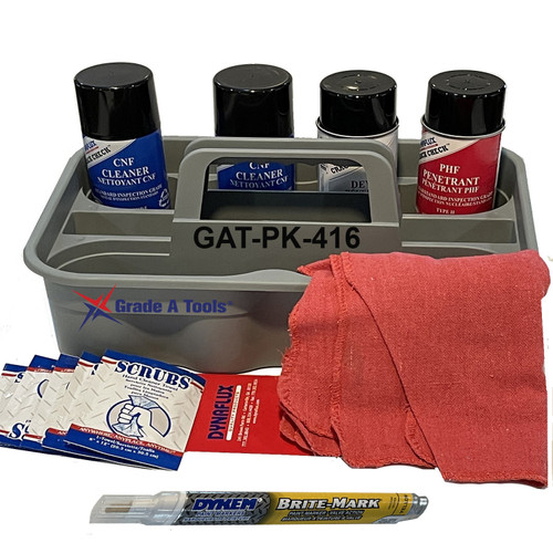 Dynaflux Penetrant Crack Check  4 Piece - Portable Carry Kit
