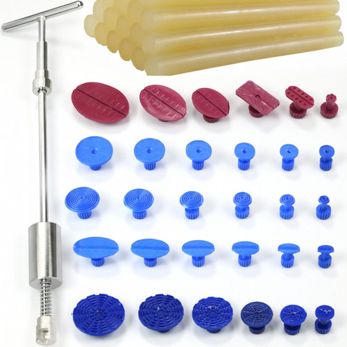 PDR-1000 PDR Pulling Kit is a compact, effective glue pulling setup for hail damage, minor, and medium dents with limited access