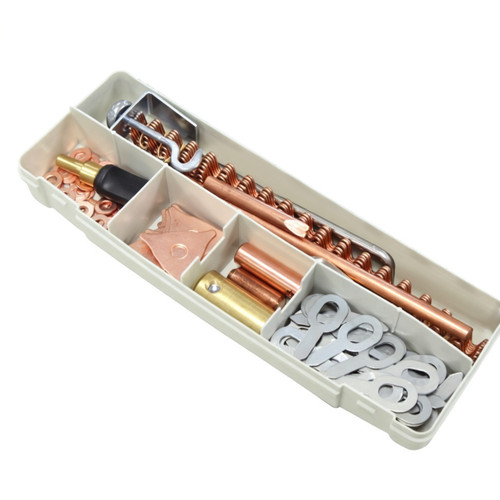 Professional-grade Deluxe Steel Dent Pulling Kit (GYS reference 053632) is the all-in-one solution for auto body shop repairs.