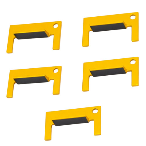 Dent Fix DF-EZTABY EZ TAB 5pc Plastic Tabs Yellow 3/8" (9.5mm).