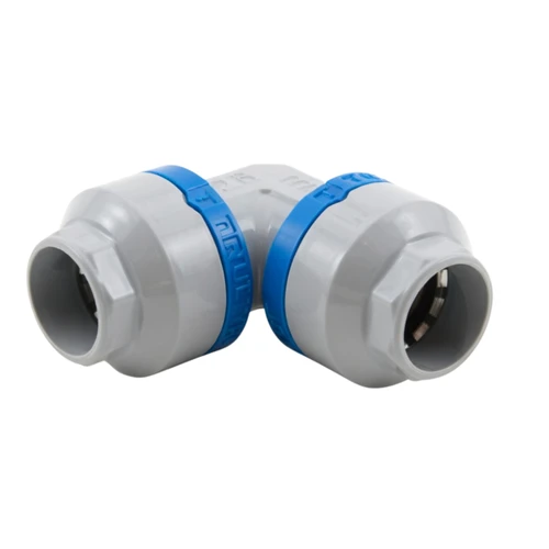 Champion Quick Lock XCQL-UE series – reliable 90° union elbow.
