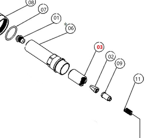 Jaw guide - for BRG-300 Blind Rivet Gun A