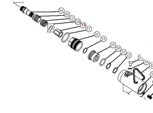 Nut - for BRG-300 Blind Rivet Gun -2