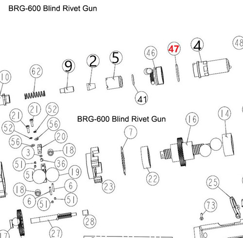 O-Ring B- for BRG-600 Blind Rivet Gun B