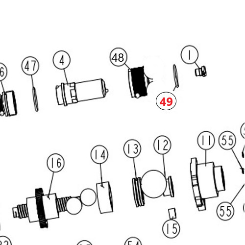 O-Ring Z for BRG-600 Blind Rivet Gun DF