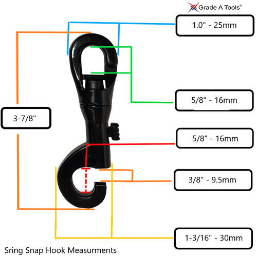 Plastic Safety Chain Spring Loaded Plastic Snap Connector - Hook K Plastic Safety Chain Spring Loaded Plastic Snap Connector - Hook K
