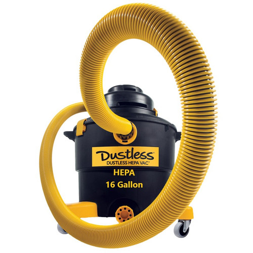 HEPA Dustless Wet/Dry Vacuum shop Vac 16 Gallon D1606 A