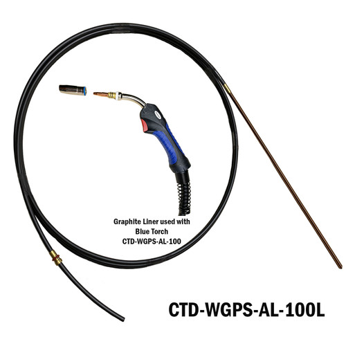 Blue Handle Aluminum MIG Welder Torch - Gun Liner - Works With Prospot welders B