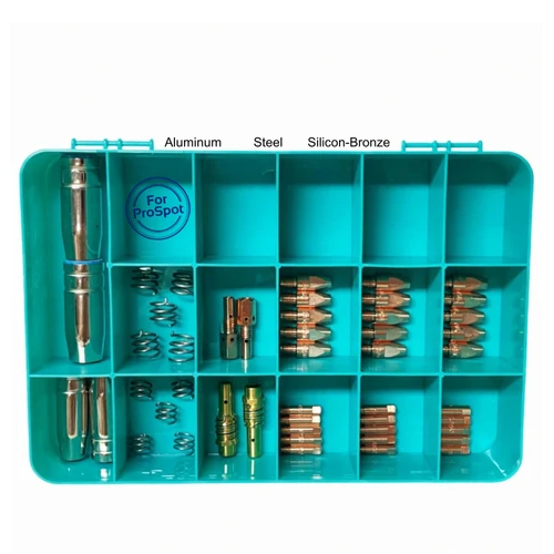 Premium 48 Piece MIG Torch Consumable Kit for prospot MIG welder torches.